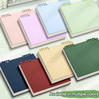 Multifunctional 120 Pages Loose-leaf Notebook Color Flip Up Diary Book Detachable Grid Inner Pages Notepad for School Office