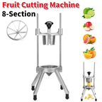 8-Section Fruit Cutting Machine Stainless Steel Retractable Commercial Vegetable Fruit Dicing Machine for Home Bar Restaurant
