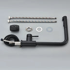 Black Pull Out Kitchen Sink Faucet Deck Mounted Stream Sprayer Kitchen Mixer Tap Bathroom Kitchen Hot Cold Tap