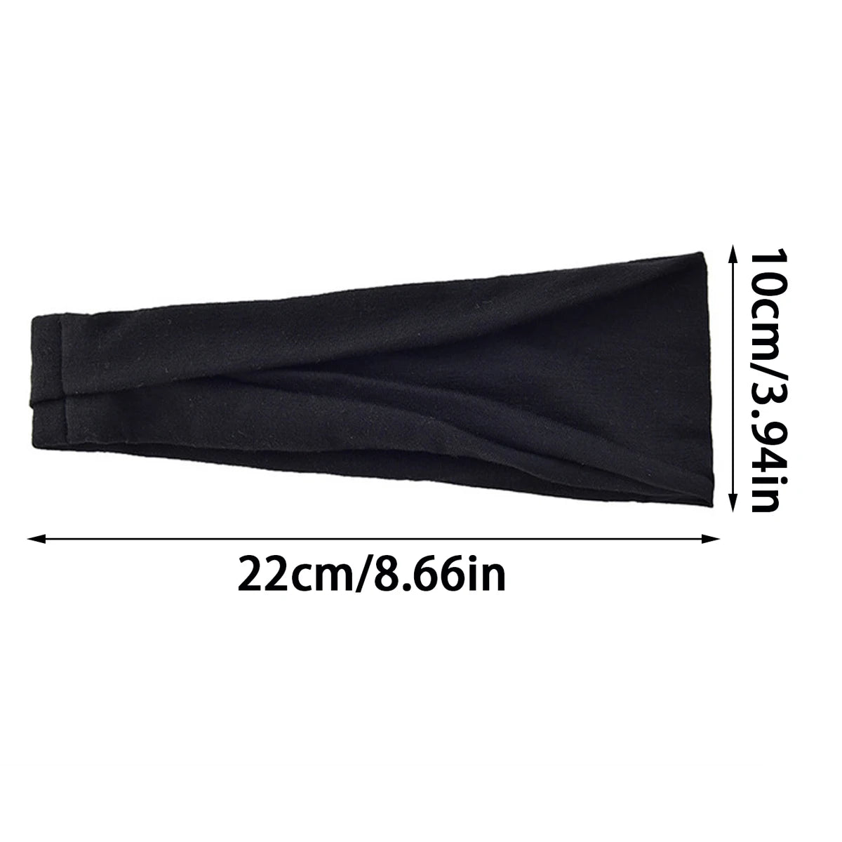 Thick Non Slip Yoga Headbands for Women, Wide Elastic Boho Hair Band, Sweat Wicking Sports Headband for Running Gym Workout