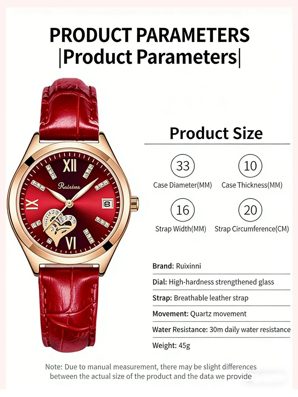 RUIXINE Fashion Woman Watches Waterproof Luminous Date Leather Quartz Wristwatch Elegant Dress Ladies Watch For Woman's Gift