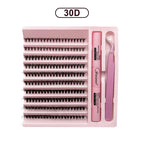DIY Lashes Extension Kit Eyelashes 200 PCS Clusters Lash Bond and Seal Makeup Tools for Gluing  Lashes Gluing Glue  Accessories