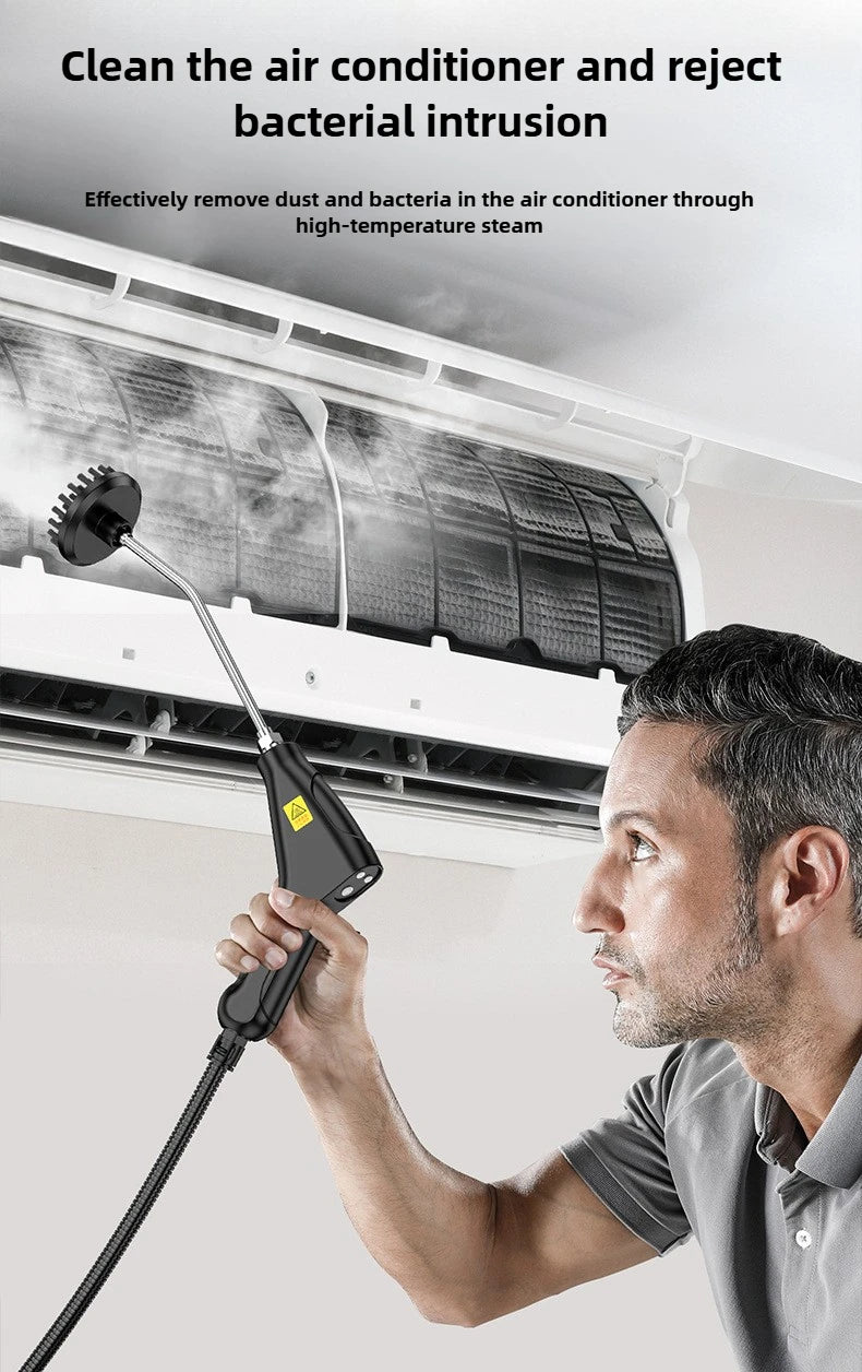 2500W Household high pressure steam cleaner Portable Handheld cleaner Air conditioner Kitchen Car Hood Steam Cleaning machine
