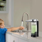 SVAVO 500ml Automatic Liquid Soap Dispenser For Hands Washing Kitchen Bathroom Liquid Soap Dispenser Smart Dispenser For Soap