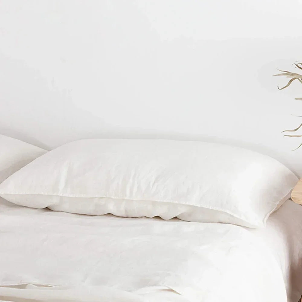 Linen Pillow Cases 100% French Natural Flax Soft Linen Envelope Pillowcases for Throw Pillows Soft and Durable All Season