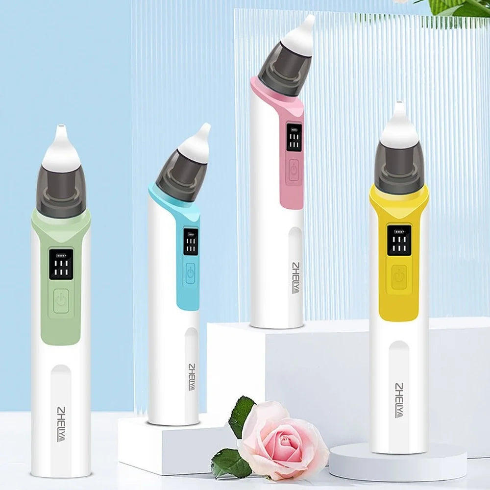 New Rechargeable Baby Nose Cleaner Silicone Adjustable Suction Child Nasal Aspirator Health Safety Convenient Low Noise