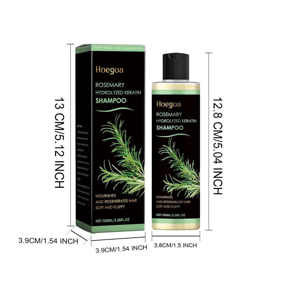 100ML Rosemary Hair Shampoo Volumizing and Thickening Strengthening and Oil Control Nourishes and Repairs Hair Oil Adds Volume