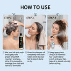 Rosemary Shampoo Set Hair Care Spray Herbal Shampoo with Hydrolyzed Keratin Plant Extract Hair Care Refreshing Hair Daily Use