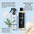 Rosemary Shampoo Set Hair Care Spray Herbal Shampoo with Hydrolyzed Keratin Plant Extract Hair Care Refreshing Hair Daily Use