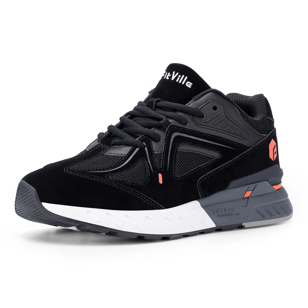 Fittington Extra Wide Walking Shoes For Men Breathable Large Size Non-slip Sport Sneakers For Flat Feet Heel Pain Relief