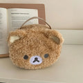 2026 NEW Plushes Makeup Case Anime Relaxed Bear Cosmetic Bag Women Jewelry Storage Pouch Girl Organizer Handbags Gift Hot Sales
