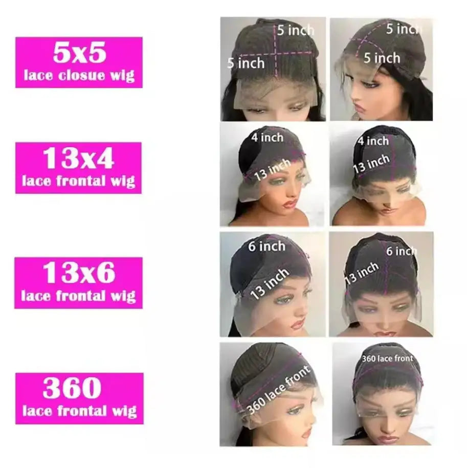 40 42 Inches Silky Smooth Natural Black Body Wave Virgin Lace Wig 16 To 42 Inches 13x6 Wide HD Lace Front 13x4 Daily Lace 250 Density Pre Plucked Undetectable Hairline