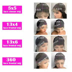 40 42 Inches Silky Smooth Natural Black Body Wave Virgin Lace Wig 16 To 42 Inches 13x6 Wide HD Lace Front 13x4 Daily Lace 250 Density Pre Plucked Undetectable Hairline
