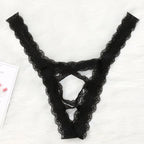 Sexy G-String Lingerie Thongs For Women Lace Flowers Hollow Out Low Waist Underwear Panties T-Back Intimates Cotton Lingerie