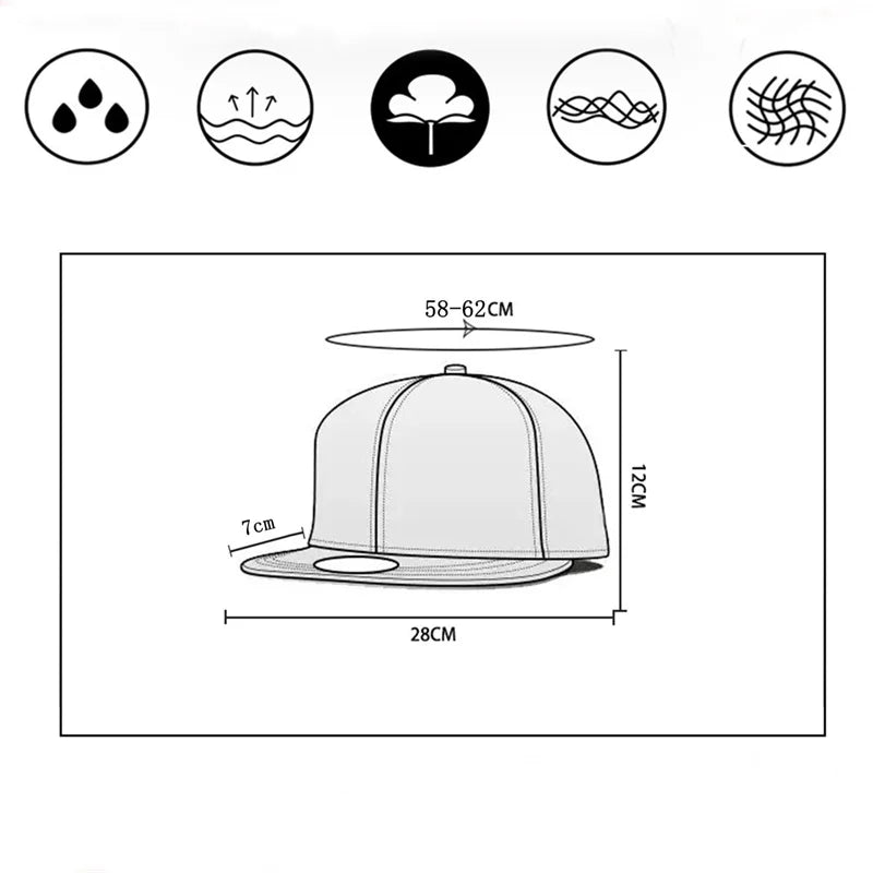 New Hot Sales Embroidered Baseball Hat Men Women Cotton Flat Edge Sunshade Outdoor HipHop Trucker Hat Snapback Dad Hat Gorras