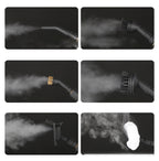 Electric Steam Cleaner 2500W High Pressure Portable Cleaning Machine with Glass Brushes, Car Seats Steam Home Use Kitchen Floors