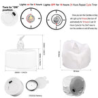 24/48pc Flameless Led Tea Lights with Timer 6 Hours On and 18 Hours Off in 24 Hours Cycle Automatically Flickering Candles Light
