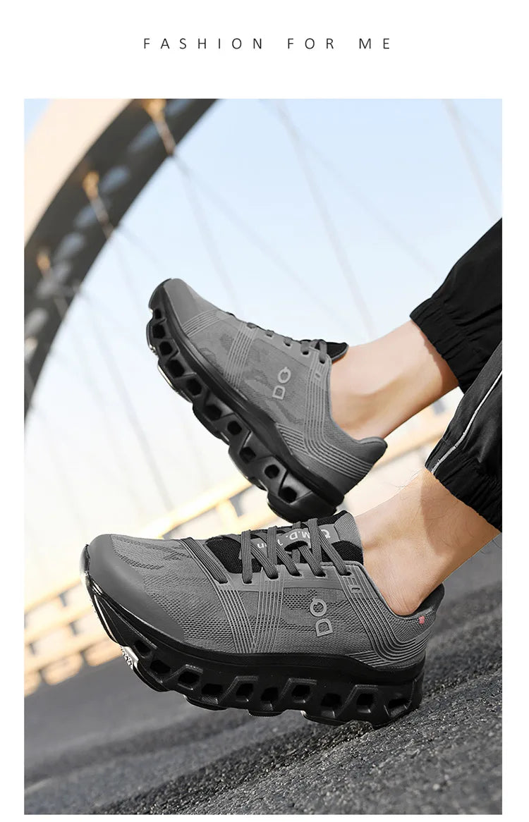 Marathon Sports Running Shoes Men Breathable Lightweight Sneakers Comfortable Athletic Nonskid Leisure Outdoor Sneakers for Men