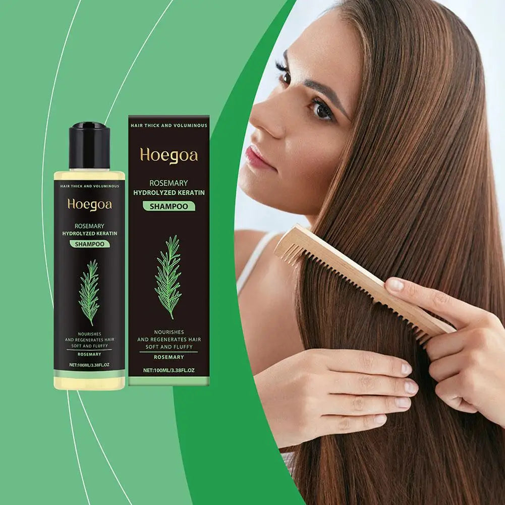 Natural Rosemary Hair Shampoo 100ML Reduce Hair Loss Clean Dandruff Nourish Moisturize Scalp Hair Care Product