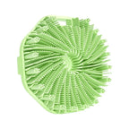 1PCS Bath Soft Silicone Back Brush Bath Shower Sponge Scrubbing Brush with Handle Exfoliating Scrub Skin Massager  Brushes
