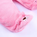 Winter Baby Rompers Plush Newborn Onesie Infant Warm and Thick Cartoon Rabbit Cotton Clothes for 0-2 Years