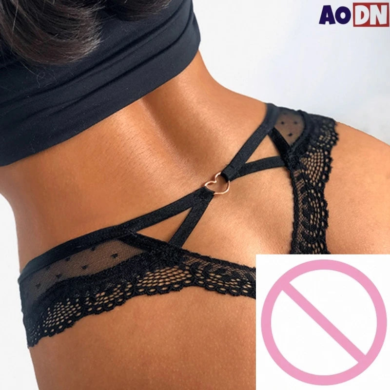 Transparent Lace Lady thong sexy Hollow Out Women's Lingerie Polka Dot Mesh T pants Seamless low-waisted Female G-string Tanga