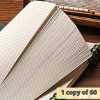 Grid Notepad B5 Sketch Book Notebooks Leaf Notebook Diary Flip Stationery Journal Writing Pads Office School Supplies