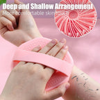 1pc Soft Silicone Exfoliating Brush Cleanser Manual Body Cleansing Scrubber Shower Gentle Massage Bath Brush Bathroom Accessorie