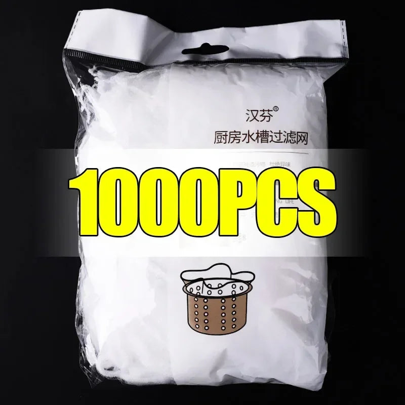 30-1000PCS Disposable Kitchen Sink Filter Mesh Sewer Garbage Filter Meal Residue Pool Mesh Bag Drainage Screen Sink Garbage Net