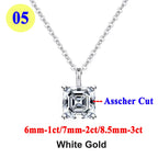 PureMax 1ct 2ct 3ct D Color VVS1 Moissanite Diamond Top Quality 18K Gold Plated Pendant Necklace Fine Jewelry Gifts Wholesale