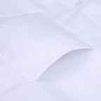 High Quality Free Ironing Men Dress Long Sleeve Shirt 100% Pure Cotton New Solid Male Regular Fit Business Shirt White Blue