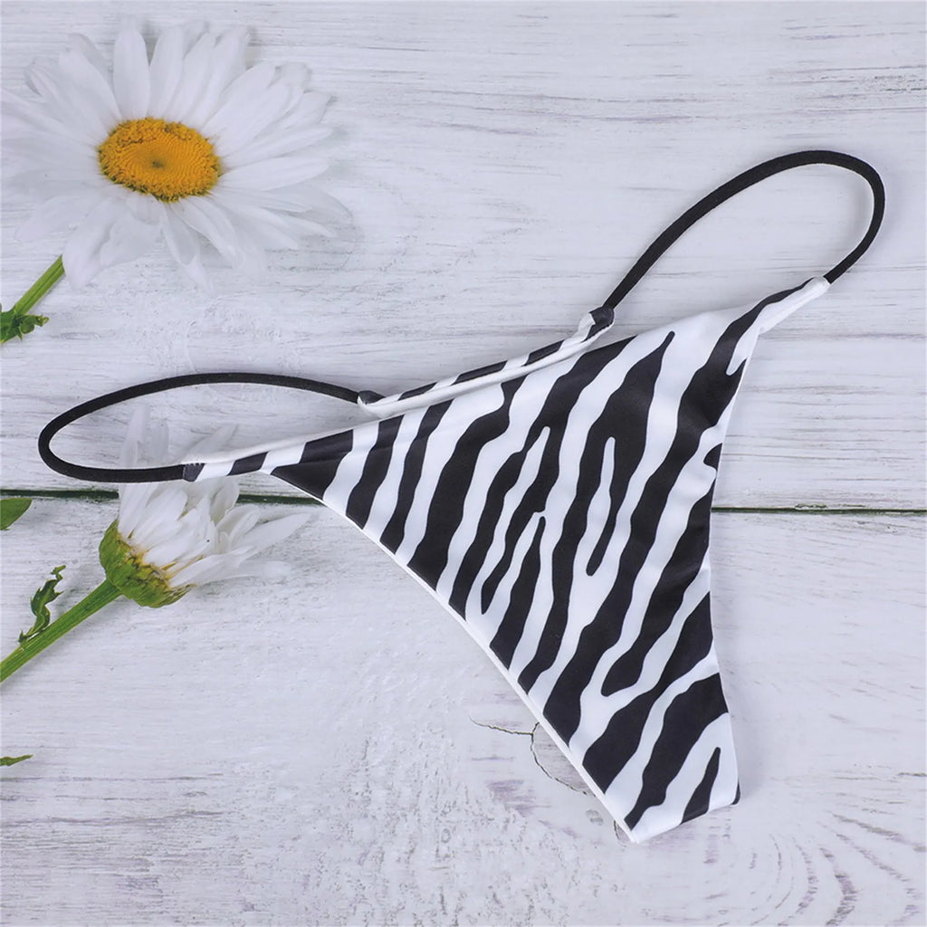 Leopard Print G-String Women's Low Waist Seamless Underwear Breathable Hot Sexy Panties Female Bikini T Back Briefs Thongs Women