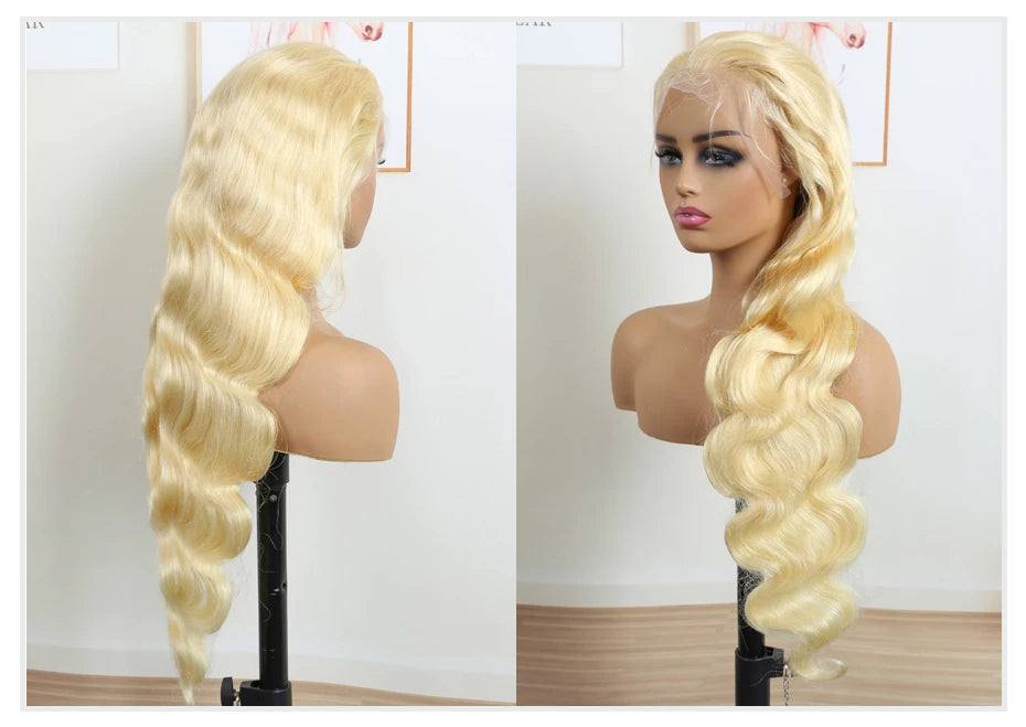 30 40 Inch 613 Human Hair Wig 13x6 Hd Lace Frontal Wigs For Women Body Wave 360 Wigs Human Hair Honey Blonde 13x4 Lace Front Wig
