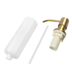 Stainless Steel Sink Soap Dispenser Liquid Soap Bottle Manually Pressing Soap Lotion Dispenser Kitchen Accessories 350ml
