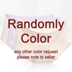 4Pcs Women Cute Printed Bikini Panties Low V Waist Cotton Panties Heart Cherry Lip Print Solid Color Female Breathable Briefs