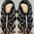 Body Wave Headband Wig Human Hair Wigs Put On And Go 200% Density Brazilian Hair Headband Wig Non Lace Front Human Hair Wigs