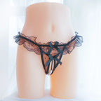 Women Lace Panties Thongs Pearl Pendant Embroidery G-String T-Back Briefs Underwear Ladies Panties Sexy Lingerie Female Pants