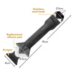 5 in 1 Caulking Tool Glass Glue Scraper Sealant Finishing Replacement Tips for Home Improvement Silicone Squeegee Caulk Remover