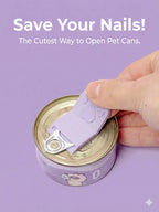 Cute Cat Paw Pet Food Can Opener Easy Ring Pull Opener Tool for Cat Dog Canned Food Protect Nails Ergonomic Kitchen Accessories
