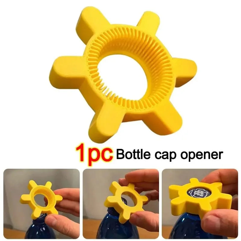 Unique Multifunctional Bottle Opener Plastic Rotary Bottle Opener Bar Household Kitchen Rotary Bottle Opener Kitchen Tools