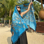 Beach Scarf Women Luxury Designer Tree Print Shawls Travel Long Foulard Female Sun Protection Wraps New YD0861