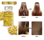 3IN1 Keratin Complex Oil Hair Vitamins Capsule Smooth Silky Hair Mask Repair Thermal Protection Hair Serum Oil Anti Hair Loss