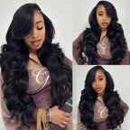 250 Density 100% Human Hair Body Wave 5x5 Glueless Lace Frontal Wigs 13x6 HD Lace Front Wig 40 Inch 13x4 Brazilian Black Clourse
