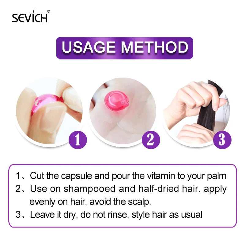 Mix Hair Vitamin Capsule Fast Repairing Maltreated Frizzy Hair Silky Moisturizing Hair Oil  Nourishing Keratin Complex Serum Oil