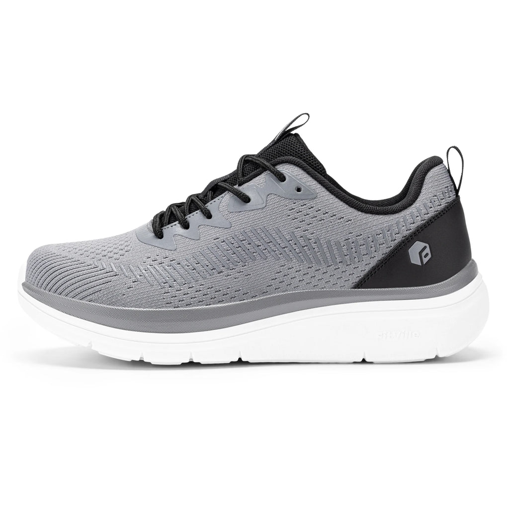 FitVille Men's Walking Shoes Lightweight Wide Men Sneakers Comfortable Casual Sports Running Shoes for Men for Plantar Fasciitis