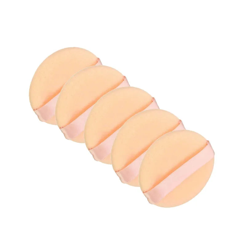 5/10/20/30pcs Powder Puff Cotton Cosmetic Powder Makeup Puffs Pads Makeup With Ribbon Face Powder Puffs For Loose And Foundation