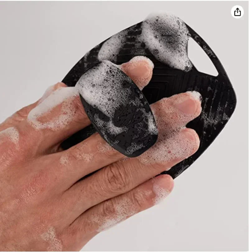 Exfoliating Silicone Bath Brush Portable Massage Bath Brush Body Scrubber Shower Gel Skin Washing Massage Brush Gadget Bathroom