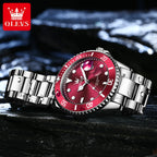 OLEVS Watches 5885 Mens Watch Original High Quality Quartz Watch Waterproof Luminous Calendar  Watches For Men Box Gifts Reloj