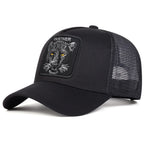 Unisex PANTHER Embroidery Baseball Net Caps Spring and Summer Outdoor Adjustable Casual Hats Sunscreen Hat Sports Cap