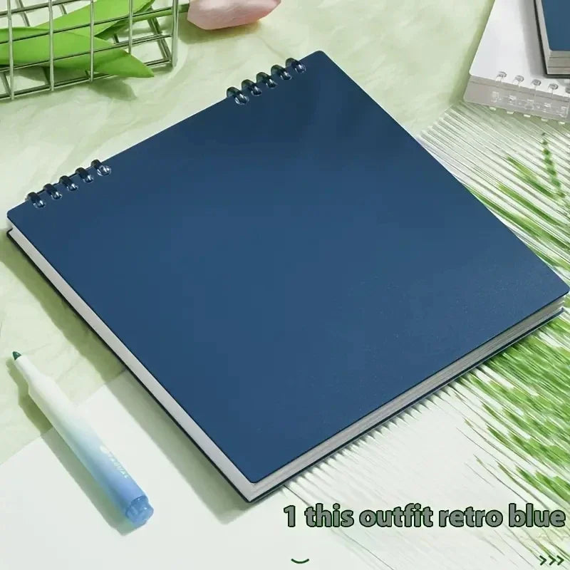 Grid Notepad B5 Sketch Book Notebooks Leaf Notebook Diary Flip Stationery Journal Writing Pads Office School Supplies